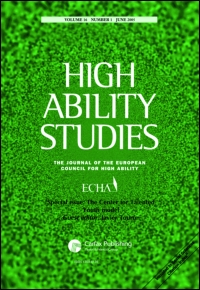 Cover image for High Ability Studies, Volume 13, Issue 1, 2002