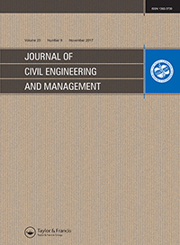 Cover image for Journal of Civil Engineering and Management, Volume 23, Issue 8, 2017
