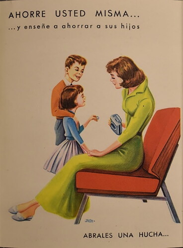 Figure 6. ‘Teach your children to save’. Source: AHBE-BP. 1130 Banco Popular Español: request to the BE, date of reply 28 March 1960 (Martínez-Rodríguez & Bátiz-Lazo, Citation2023b).