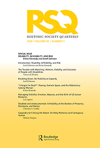 Cover image for Rhetoric Society Quarterly, Volume 50, Issue 3, 2020