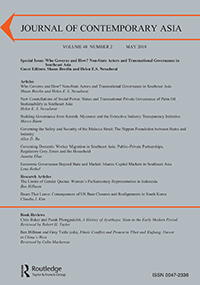 Cover image for Journal of Contemporary Asia, Volume 48, Issue 2, 2018