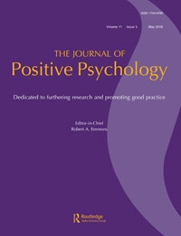 Cover image for The Journal of Positive Psychology, Volume 11, Issue 3, 2016