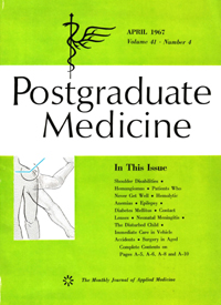 Cover image for Postgraduate Medicine, Volume 41, Issue 4, 1967