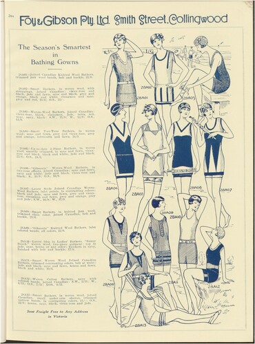 Figure 5. Foy & Gibson, Summer Catalogue 74 (1926–27): 28A. Foy & Gibson Catalogues, University of Melbourne Archives.