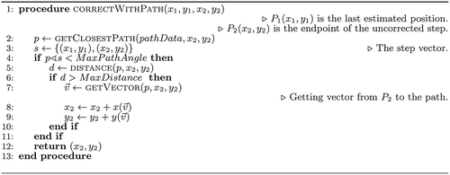 Figure 7. Correction using Path Information.