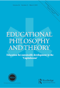 Cover image for Educational Philosophy and Theory, Volume 54, Issue 3, 2022