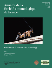 Cover image for Annales de la Société entomologique de France (N.S.), Volume 58, Issue 3, 2022