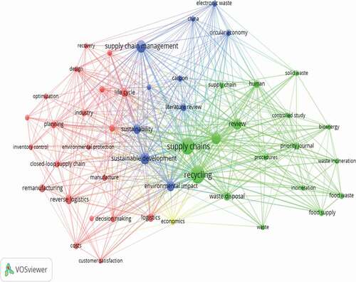 Figure 4. Co-occurrence of keywords