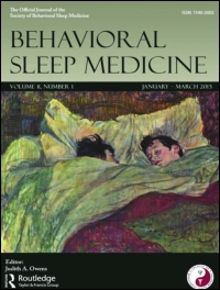 Cover image for Behavioral Sleep Medicine, Volume 15, Issue 4, 2017