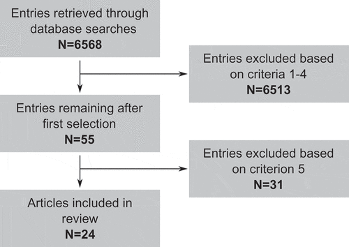 FIGURE 4. Overview of the selection process used in the review.