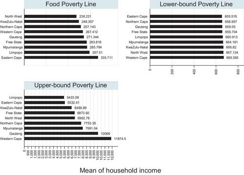 Figure A1. Household mean income by poverty line.