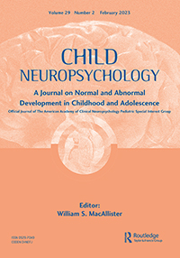 Cover image for Child Neuropsychology, Volume 29, Issue 2, 2023