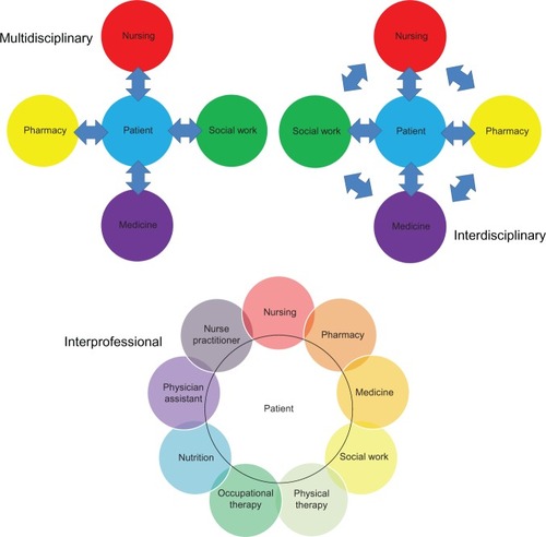 Figure 2 Illustration of operationalized terms related to interprofessional education (IPE0).