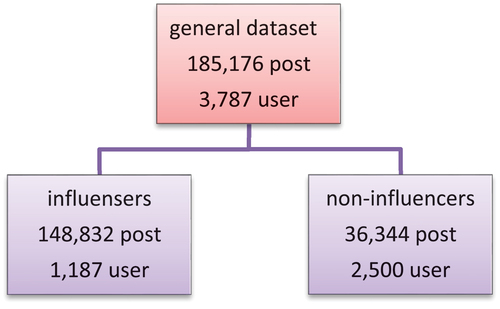 Figure 2. General dataset of influencers.