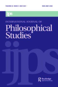 Cover image for International Journal of Philosophical Studies, Volume 25, Issue 3, 2017