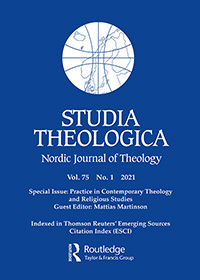 Cover image for Studia Theologica - Nordic Journal of Theology, Volume 75, Issue 1, 2021