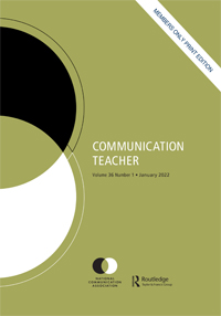 Cover image for Communication Teacher, Volume 36, Issue 1, 2022