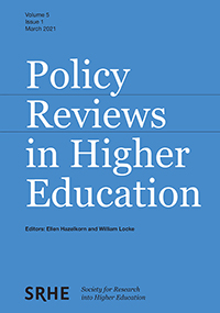 Cover image for Policy Reviews in Higher Education, Volume 5, Issue 1, 2021