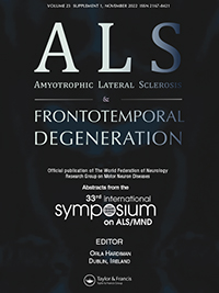 Cover image for Amyotrophic Lateral Sclerosis and Frontotemporal Degeneration, Volume 23, Issue sup1, 2022