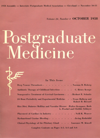 Cover image for Postgraduate Medicine, Volume 24, Issue 4, 1958
