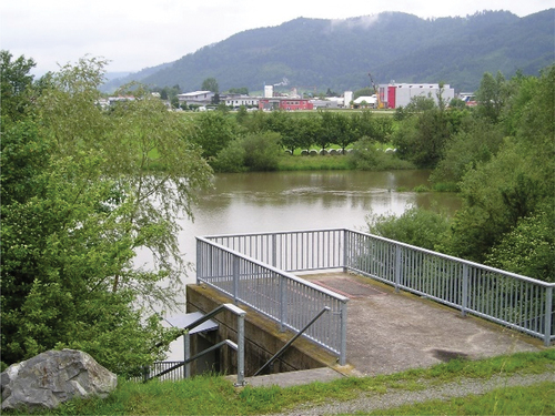 Figure 1. Example of a sustainable flood retention basin near Unterentersbach, Baden.