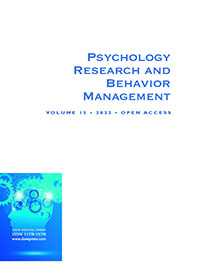 Cover image for Psychology Research and Behavior Management, Volume 8, 2015