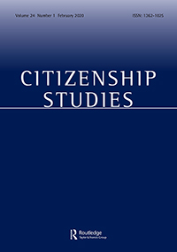 Cover image for Citizenship Studies, Volume 24, Issue 1, 2020
