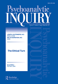 Cover image for Psychoanalytic Inquiry, Volume 37, Issue 6, 2017