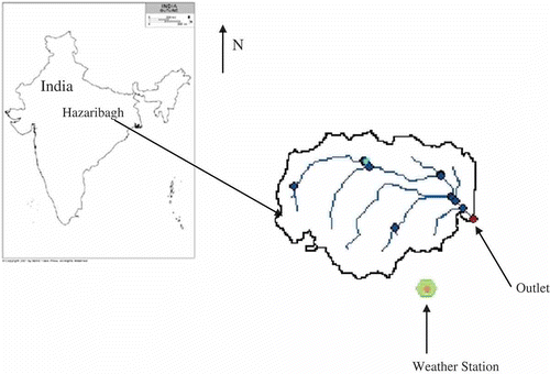 Fig. 1 Location map of Nagwa watershed in India.