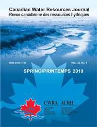 Cover image for Canadian Water Resources Journal / Revue canadienne des ressources hydriques, Volume 44, Issue 1, 2019