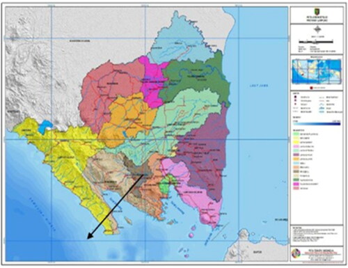 Figure 1. Map of Lampung province.