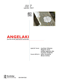 Cover image for Angelaki, Volume 22, Issue 3, 2017