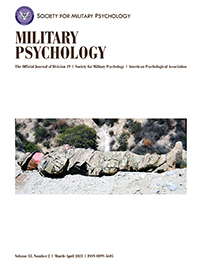 Cover image for Military Psychology, Volume 33, Issue 2, 2021