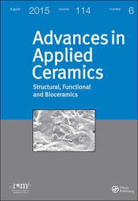 Cover image for Advances in Applied Ceramics, Volume 119, Issue 7, 2020