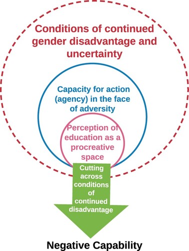 Figure 1. Proposed framework for interpreting negative capability.