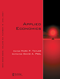 Cover image for Applied Economics, Volume 53, Issue 19, 2021