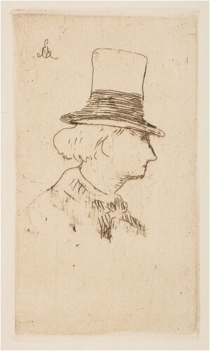 Figure 2. Édouard Manet, Portrait of Charles Baudelaire in Profile (1862, New York: The Metropolitan Museum of Art).