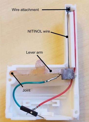 Figure 6 NITINOL switch with opened shell.