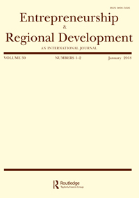 Cover image for Entrepreneurship & Regional Development, Volume 30, Issue 1-2, 2018