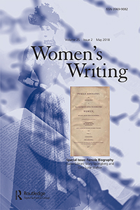 Cover image for Women's Writing, Volume 25, Issue 2, 2018