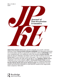 Cover image for Journal of Post Keynesian Economics, Volume 47, Issue 2, 2024