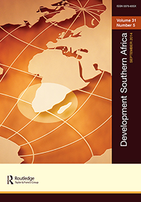 Cover image for Development Southern Africa, Volume 31, Issue 5, 2014