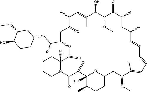 Figure 1. Chemical structure of rapamycin.