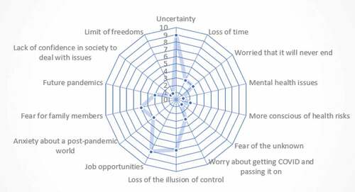 Figure 1. Thematic analysis of “Fears for the future”