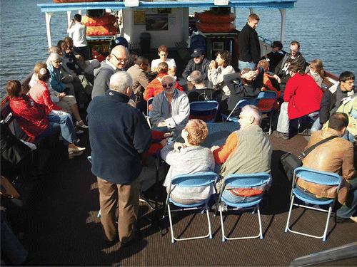 Figure 3. Polish organised conferences are well known for their superb social programme. The photograph shows the participants enjoying the boat trip.