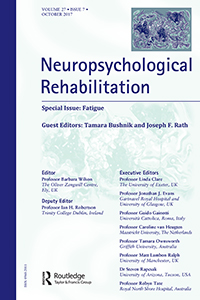 Cover image for Neuropsychological Rehabilitation, Volume 27, Issue 7, 2017
