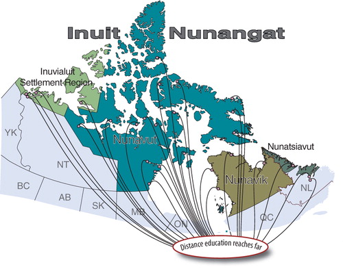 Fig. 1.  Twenty-eight participants participated from all regions of Inuit Nunangat; the trainers were based in Montreal.