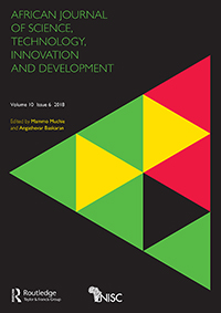 Cover image for African Journal of Science, Technology, Innovation and Development, Volume 10, Issue 6, 2018