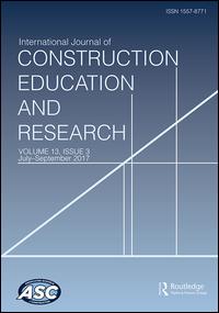 Cover image for International Journal of Construction Education and Research, Volume 10, Issue 3, 2014