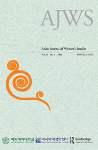 Cover image for Asian Journal of Women's Studies, Volume 29, Issue 1, 2023